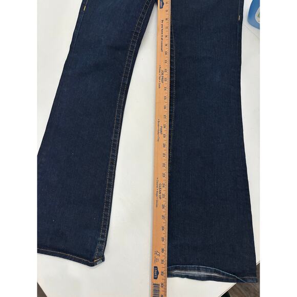 True Religion Jeans Women 29 Dark Wash Bootcut Low Mid Rise blokette y2k western - Picture 10 of 11